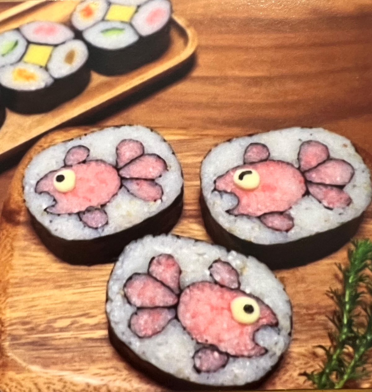 飾り巻き寿司と日本の家庭料理 